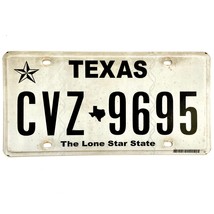 Untagged United States Texas Lone Star State Passenger License Plate CVZ 9695 - £12.98 GBP