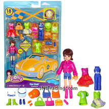 Year 2006 Polly Pocket CAR COOL FASHIONS with Lila Doll, Outfits and Accessories - £39.83 GBP