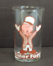 Vintage Elmer Fudd Drinking Juice Glass Tweety On Bottom Warner Brothers 1976 - £6.02 GBP