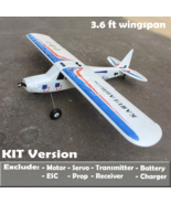 RC Airplane KIT Super Cub Monoplane Trainer Flight 3.6ft Wingspan DIY Ai... - $123.46 CAD