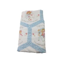 Vintage Mary Had a Little Lamb Baby Nursery Rhymes Quilt 67&quot; x 43&quot; - $24.25