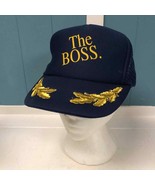 Vintage Wear Guard The Boss Trucker Mesh Snapback Hat Cap Gold Pad - $26.95