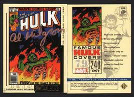 Al Milgrom SIGNED Incredible Hulk Famous Comic Covers Upper Deck Marvel Art Card - £19.14 GBP