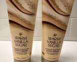 2-BATH &amp; BODY WORKS WARM VANILLA SUGAR BODY CREAMS 8 OZ EACH NEW - $20.78