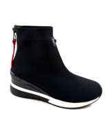 EXE 34-21EX210 Black /Red Mid Wedge High Top Fashion Sneaker - $180.79 CAD