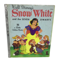 Walt Disney Snow White Sever Dwarfs Little Golden Book Vintage 1948 103-... - £15.53 GBP