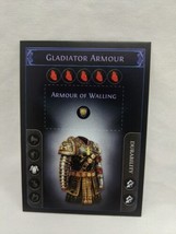 Path Of Exile Exilecon Gladiator Armour Armour Of Walling Magic Trading Card - £62.29 GBP