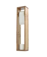 Wooden Handmade Free Standing Toilet Paper Roll Tower Bathroom Storage - £34.74 GBP+