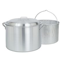 Bayou Classic 4060 60-qt Aluminum Stockpot w/ Basket Features Domed Vent... - $211.46 CAD