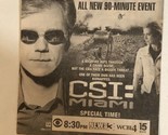 CSI Miami Print Ad Advertisement David Caruso TPA18 - $5.93