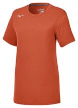 Mizuno Women&#39;s Attack Tee 3.0 Short Sleeve Volleyball Shirt Orange XL - $137.80 MXN