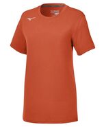Mizuno Women&#39;s Attack Tee 3.0 Short Sleeve Volleyball Shirt Orange XL - €6,43 EUR