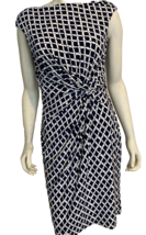 Lauren Ralph Lauren Women&#39;s Sleeveless Knit Dress Black/White Size 10 - £27.32 GBP