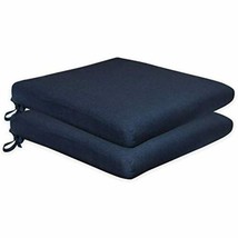 Sumbrella Outdoor seat Pads for Patio Chairs 2 Pack 19 L x 18 W x 2.2&quot; Denim - £51.95 GBP