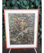 RONALD DAVIES Original MODERN ABSTRACT LANDSCAPE Mid Century Oil on Canvas - $514.80