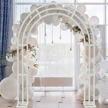 Arch Backdrop Stand Frame Flower Display Balloon Garden Pipe Arbor Weddi... - $185.99