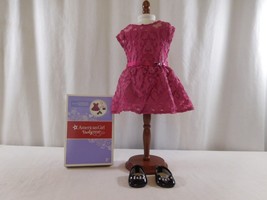 American Girl Truly Me outfit Merry Magenta Dress and Shoes only with Box - $26.74