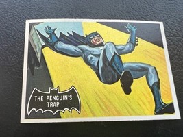 Batman Robin Joker Card 1966 Periodical Topps DC Comics TCG #16 Penguin Trap vtg - £18.92 GBP