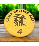 Vtg Camp Rolling Hills Girl Scouts Metal 4 Native American Headdress Pin... - $442.66 MXN