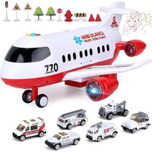 Airplane Toy Kids Plane 15 Inches Large With Light And Sound For 3 4 5 6 7 Year  - £40.08 GBP