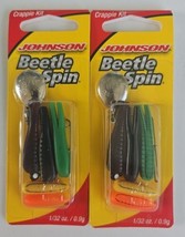 Johnson Beetle Spin  1/32 oz. Crappie Kit Soft Fishing Lure ( #CB1/32ASST ) 2pks - £7.00 GBP