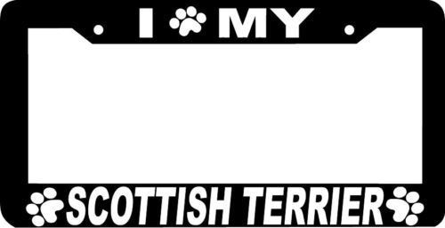 SCOTTISH TERRIER DOG paw print License Plate Frame - $4.49