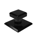 Black Acrylic Stick-On Mirror Knob - 1-3/4&quot; Square - $8.49