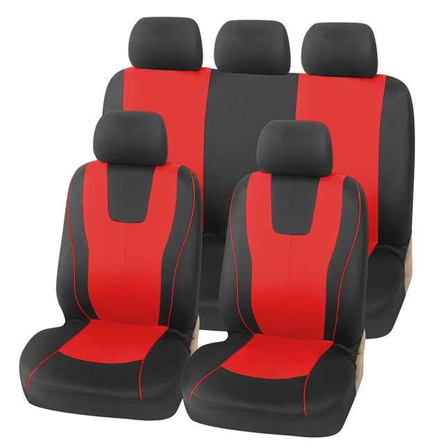 Universal Full Set Car Seat Cover - Full Set (Red) - £28.30 GBP