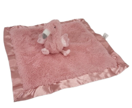 Cloud Island Lovey Plush Pink Flamingo Soft Security Baby Blanket Satin Trim 13&quot; - £7.61 GBP