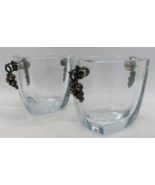 2 Mid-Century Modern Strombergshyttan Danish Glass Vases Grape Cluster H... - £386.44 GBP