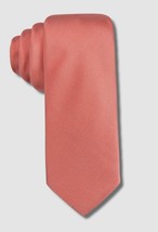 Alfani Men&#39;s Pink Coral Silk Blend Tie Skinny Slim Necktie One Size B4HP - £8.00 GBP