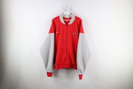 Vtg 90s Columbia Mens 3XL Spell Out Ohio State University Fleece Bomber Jacket - £56.68 GBP