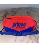 NEW Vintage 80s Prince Tennis Fanny Pack Belt Waist Hip Bag Neon Red Blu... - $40.93 CAD