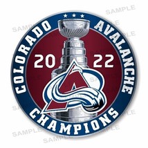 Colorado Avalanche 2022 Champions Round  Precision Cut Decal - £3.25 GBP+