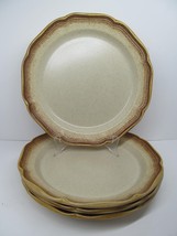 Mikasa Whole Wheat E8000 Set Of 4 Vintage 10 5/8&quot; Dinner Plates EUC - £30.67 GBP