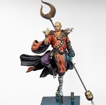 1/24 75mm Resin Model Kit Warrior Fighter Monk Battle Mage Unpainted - $39.62