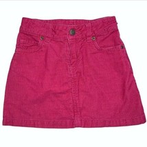 Carters Pink Girls Skirt 5 Bright Fuchsia Soft Corduroy Adjustable Waist - $4.95