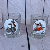 The Saturday Evening Norman Rockwell Post Highball Glasses - £7.82 GBP