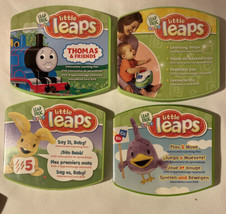 Lot Of 4 Leap Frog Baby Little Leaps Interactive Learning Discs Thomas &amp; Friends - £9.08 GBP