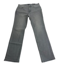 nydj sheri slim gray tummy control jeans size 14P - £28.48 GBP