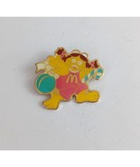 Vtg Birdie With Ornament &amp; Candy Cane Christmas McDonalds Employee Lapel... - $34.64 CAD