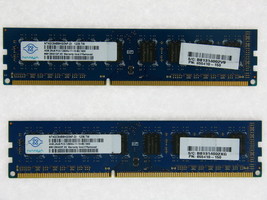 Nanya NT4GC64B8HG0NF-DI 8GB 2X4GB Desktop Ram Dimm DDR3 PC12800 1600 Mhz Tested - $41.57