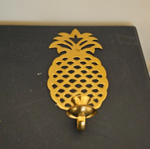 Brass Pineapple Tapered Candle Holder Wall Sconce Free Shipping - £16.39 GBP