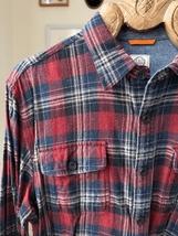Field &amp; Stream Red Plaid Cotton Flannel Button Shirt XL - $22.50