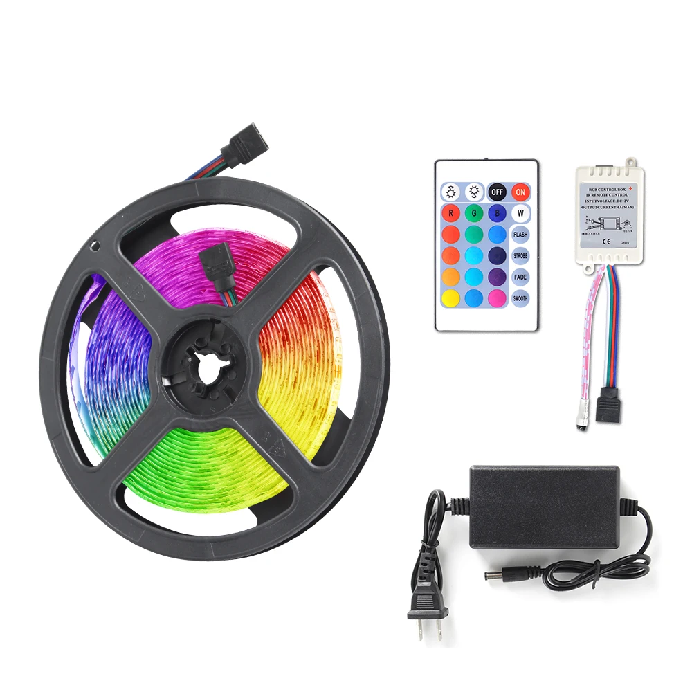 Bluetooth Led String Light APP Control Colorful 5M AV100-240V 5050LED RGB Waterp - £157.30 GBP
