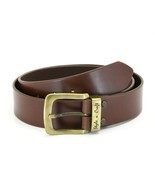 Style n Craft 392713 Leather Belt in Dark Tan Color with Gold Metal Buckle - €24,14 EUR