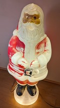 Vintage Santa Claus Empire Blow Mold 31"  tested Works - $44.54