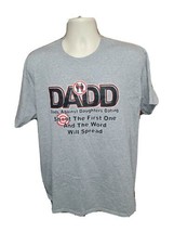 DADD Dads Against Daughters Dating Adult Gray XL TShirt - £15.18 GBP