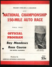 Sacramento State Fair Grounds Auto Race Program 10/1950-100 mile AAA cha... - $127.80
