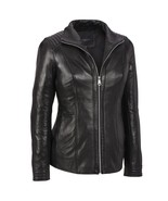 New Womens Andrew Marc New York Leather Jacket S Black Soft Quilted Shou... - £712.22 GBP